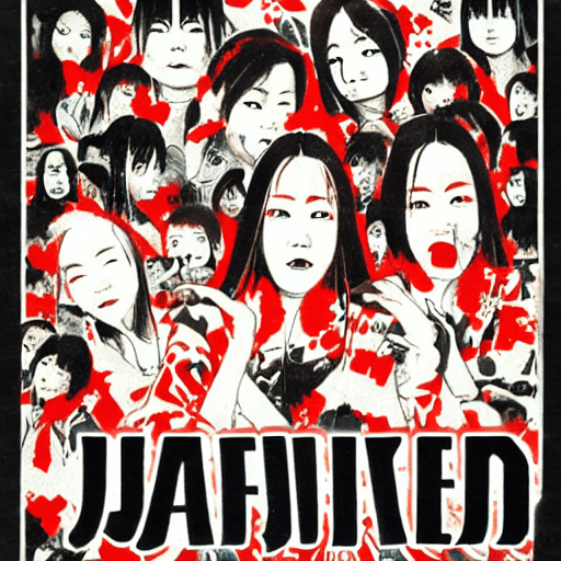 AI が生成した日本のホラー映画のポスター 1