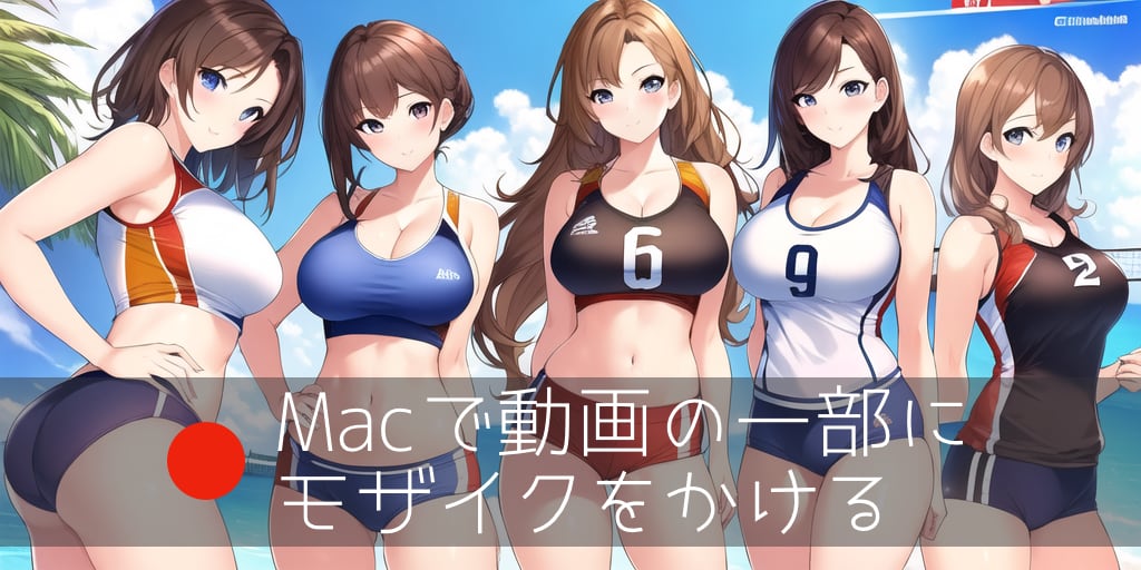 Mac で動画の一部にモザイクをかける